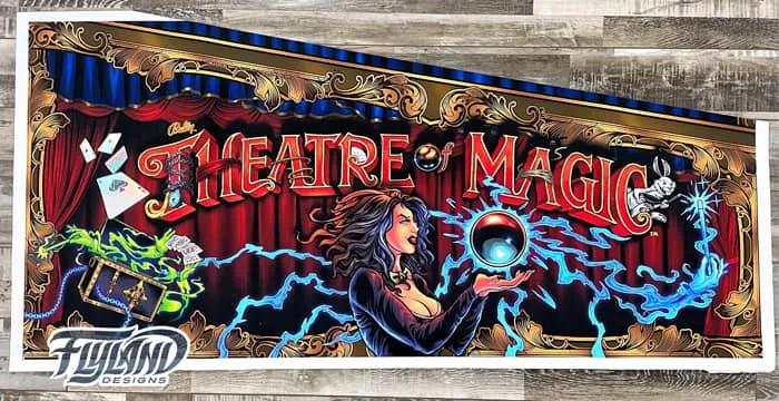 FlylLand Designs Theatre of Magic flipperspel dekalset 5-delar
