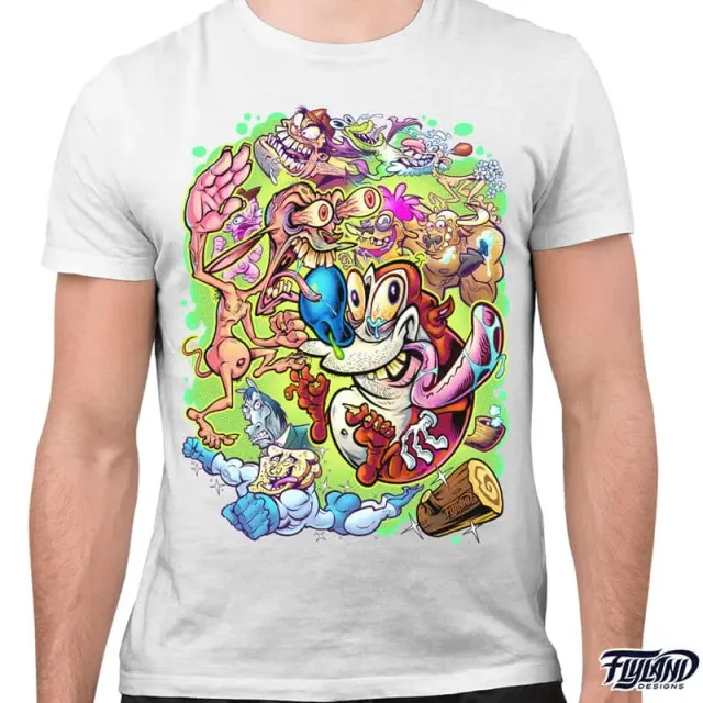 FlylLand Designs Ren and Stimpy Tribute t-shirt unisex