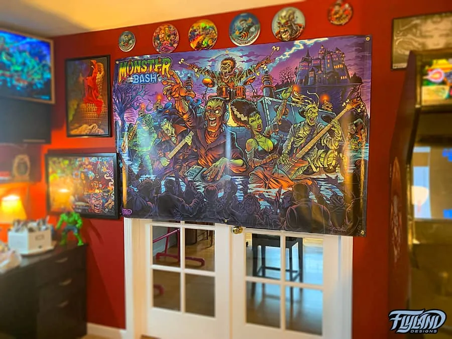 FlylLand Designs Monster Bash vinylbanderoll med öljetter