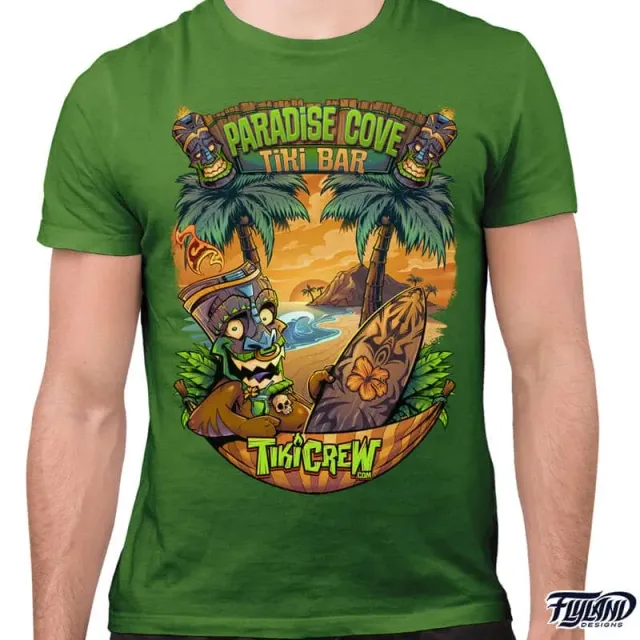 FlylLand Designs Tiki Man in Hammock t-shirt unisex