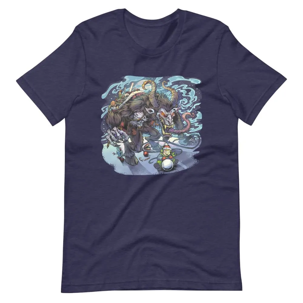 FlylLand Designs Krampus t-shirt unisex julmonster svart tryck