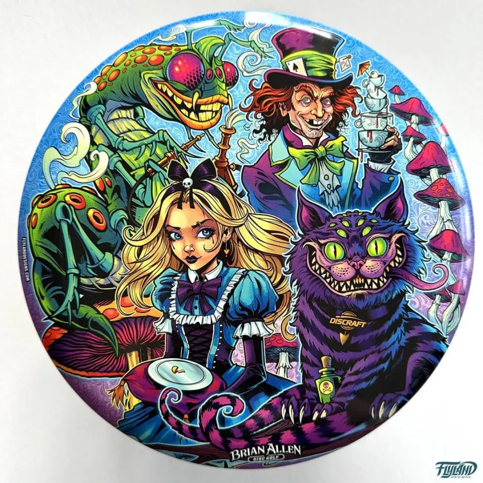 FlylLand Designs Alice Wonderland Buzzz discgolfdisc SuperColor