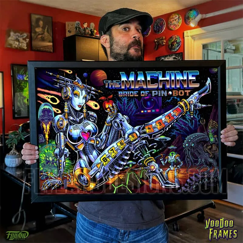 FlylLand Designs Bride of Pinbot translite + LED-ram bundle