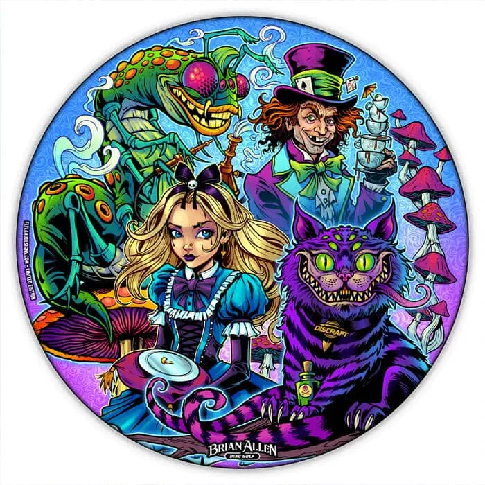 FlylLand Designs Alice Wonderland Buzzz discgolfdisc SuperColor