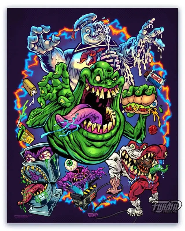 FlylLand Designs Ghostbusters Tribute konsttryck 46x61 cm
