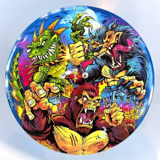 FlylLand Designs Rampage Discraft Buzzz disc SuperColor 177+ signerad