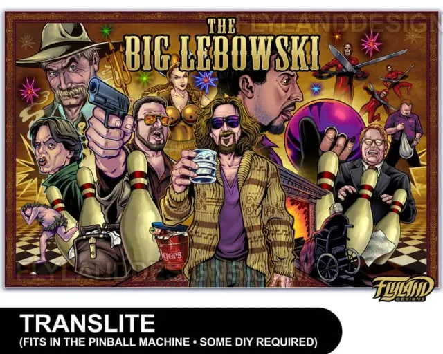 FlylLand Designs The Big Lebowski Tribute Translite 27x18 DIY