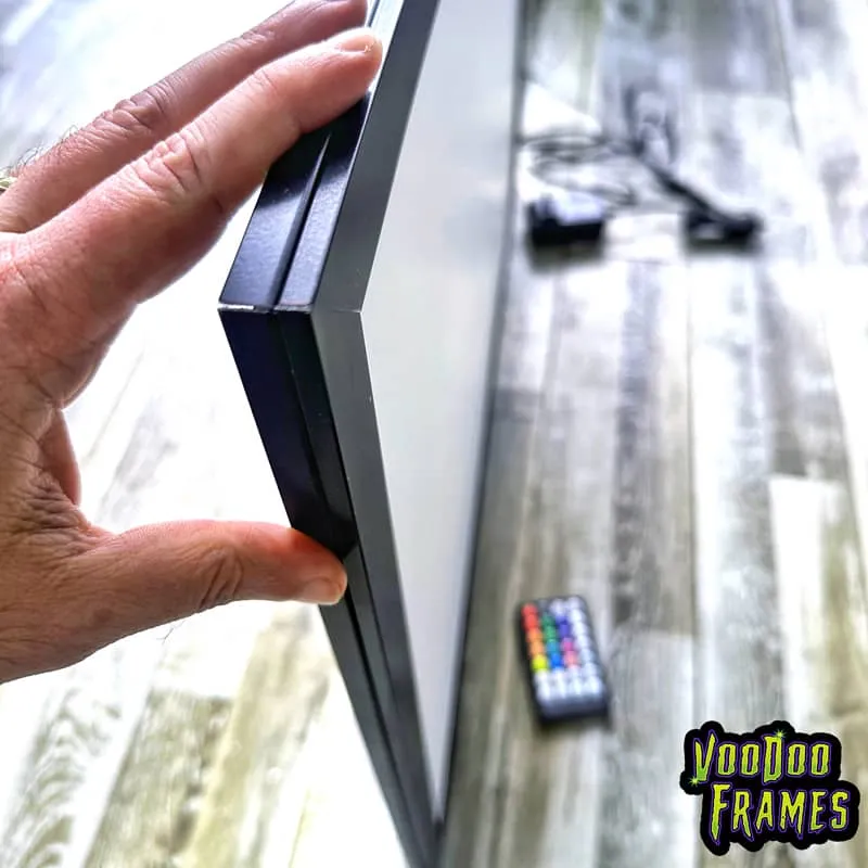 FlylLand Designs VooDoo LED-ram RGB vit fjärrkontroll