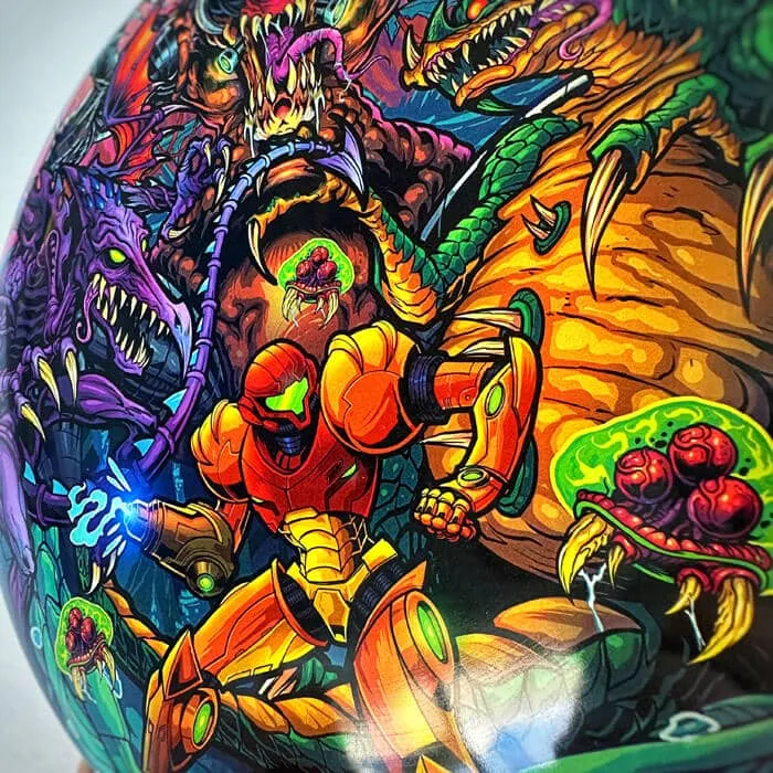 FlylLand Designs Metroid SuperColor Buzzz discgolfdisc signerad