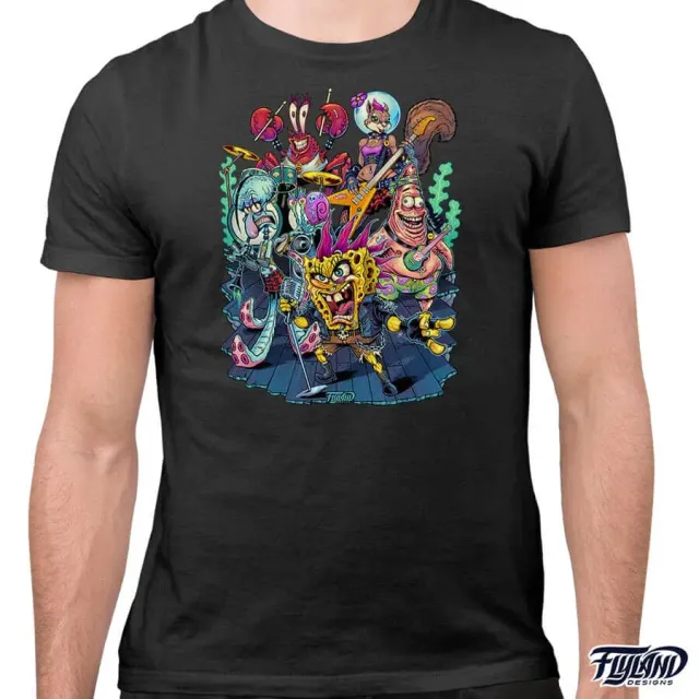 FlylLand Designs Heavy Metal Underwater Band t-shirt bomull