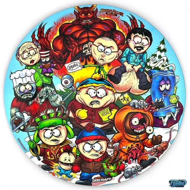 FlylLand Designs South Park Tribute Buzzz discgolfdisc signerad