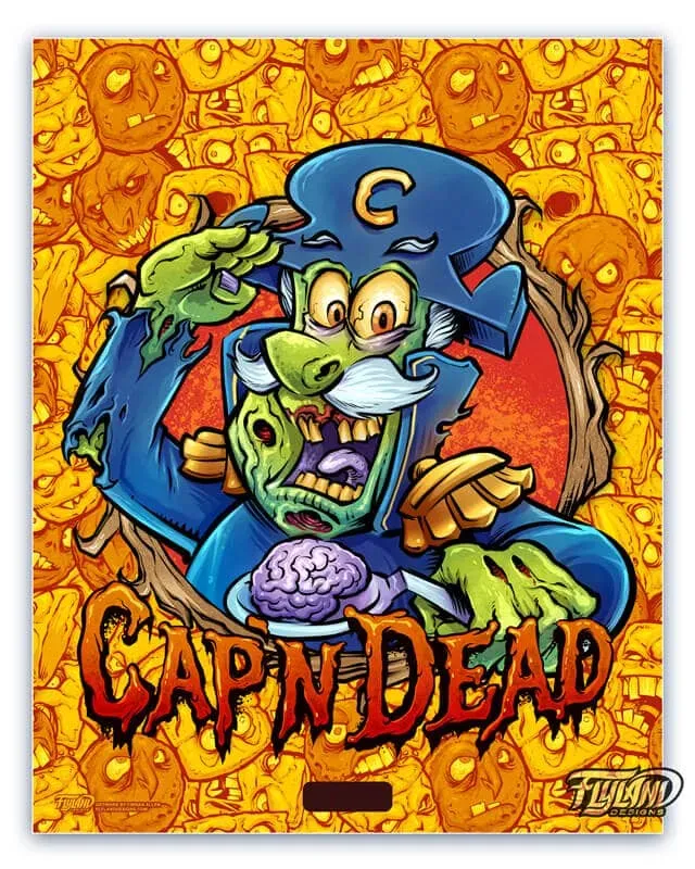 FlylLand Designs Cap’n Dead konsttryck signerad