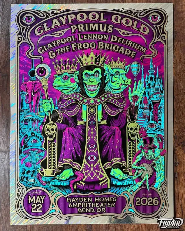 FlylLand Designs Primus Bend 2026 gigposter 46x61 cm signerad